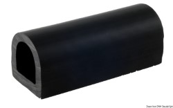 PVC-profil 70x70mm 2m svart